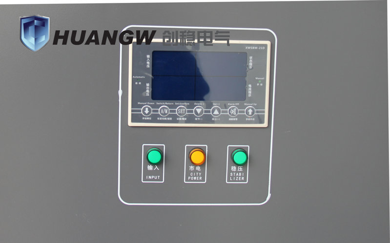 激光切割穩(wěn)壓器采用電子智能顯示屏，精準已讀懂